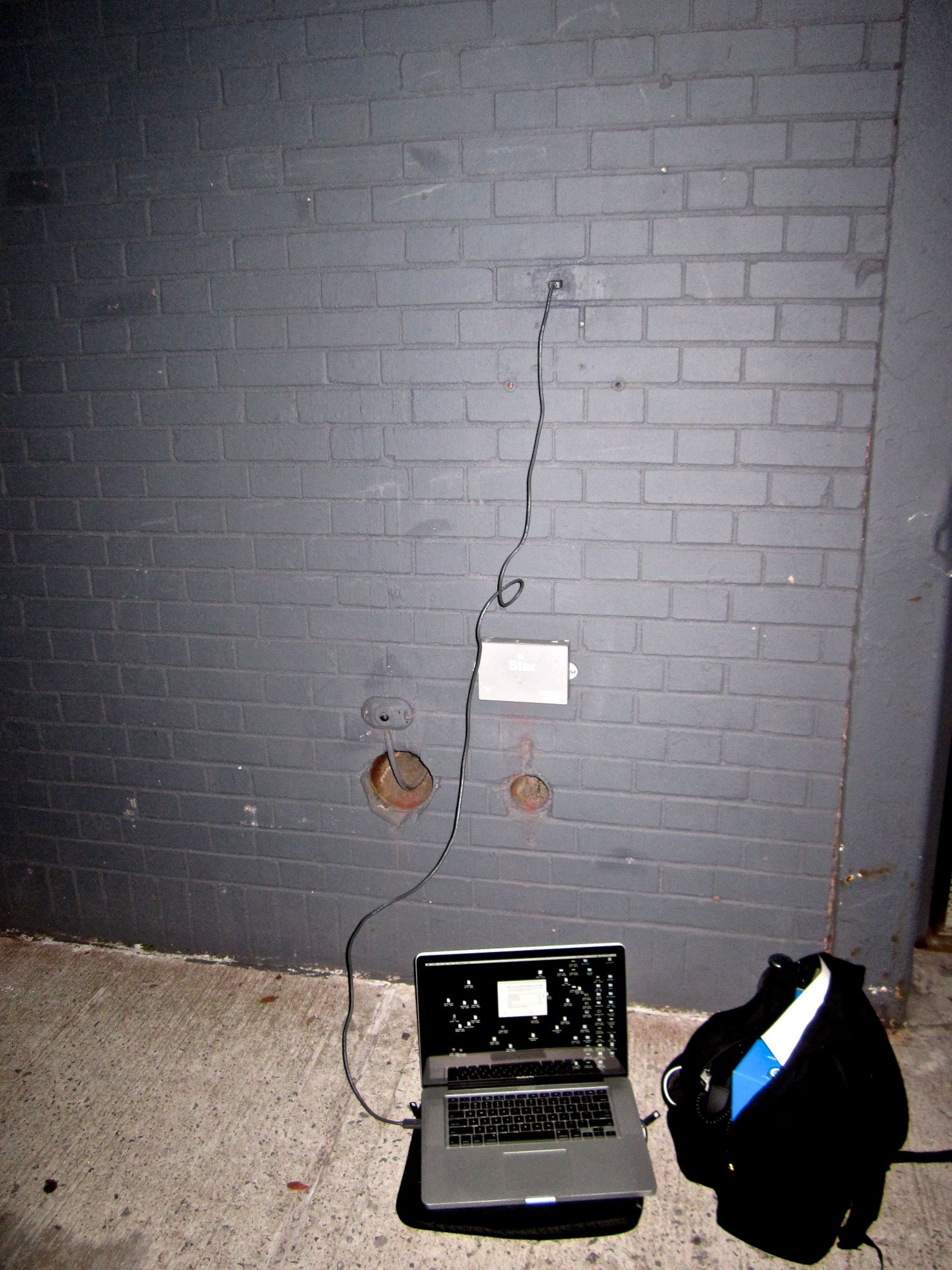 Testing the dead drop at eyebeam