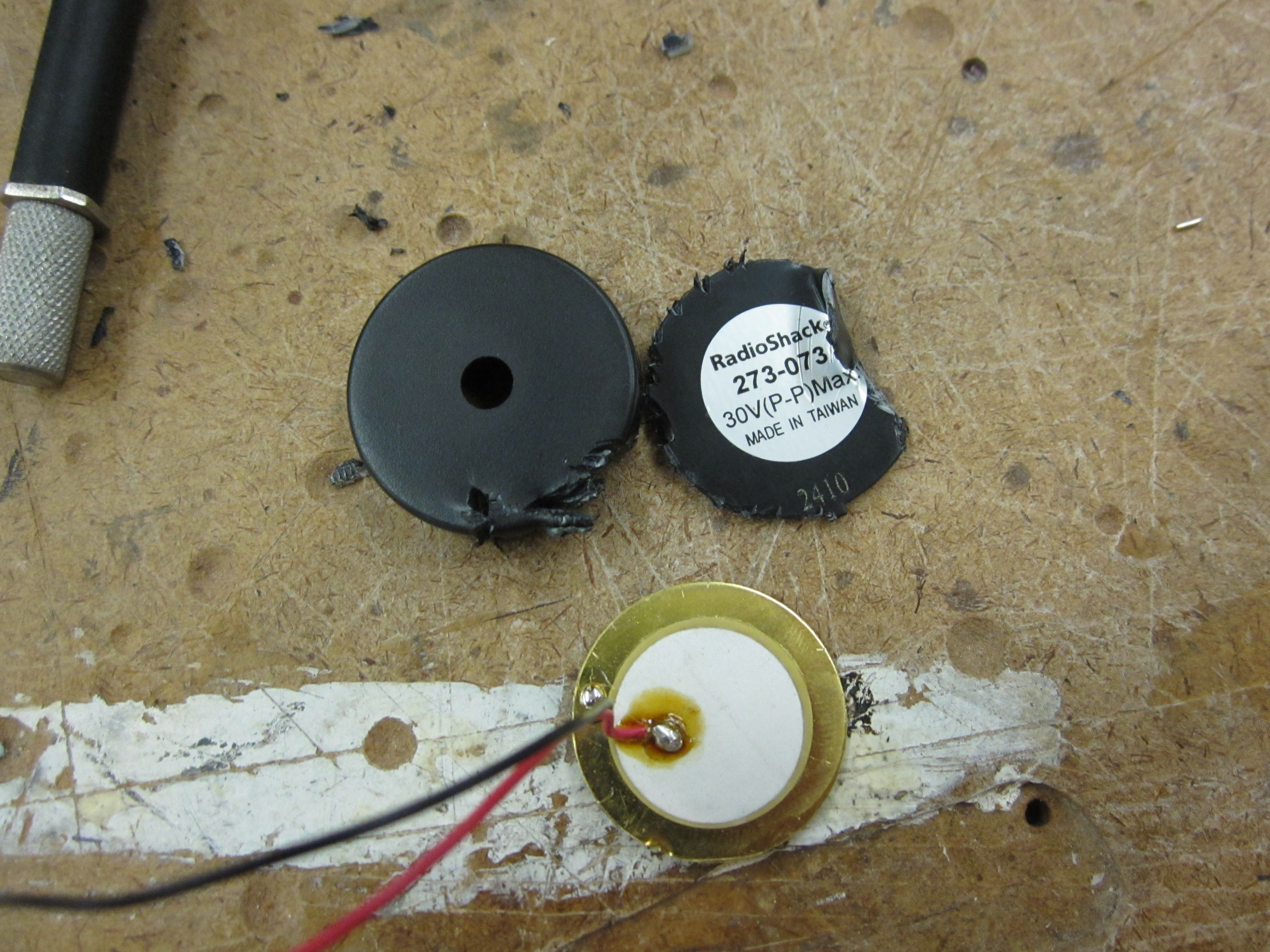 Piezo to contact mic