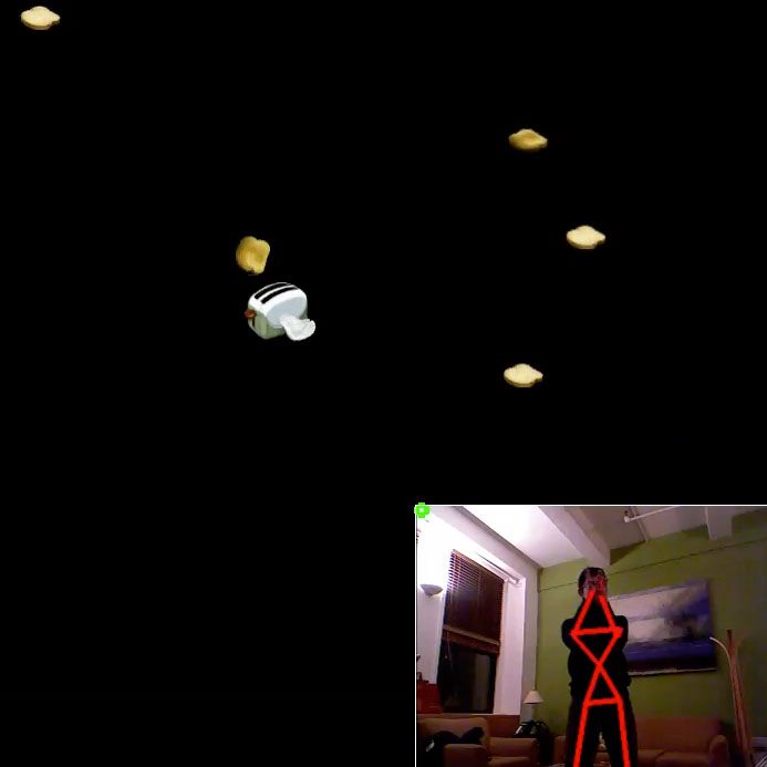 Screenshot of clapping gesture to release toast