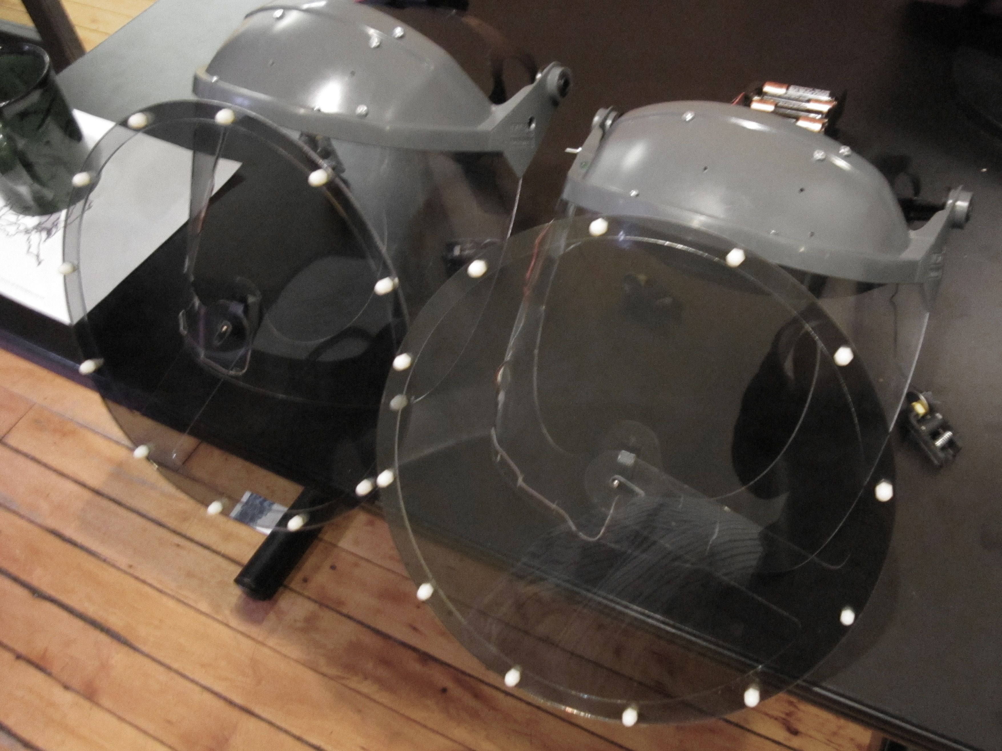 A pair of Mental Block headsets