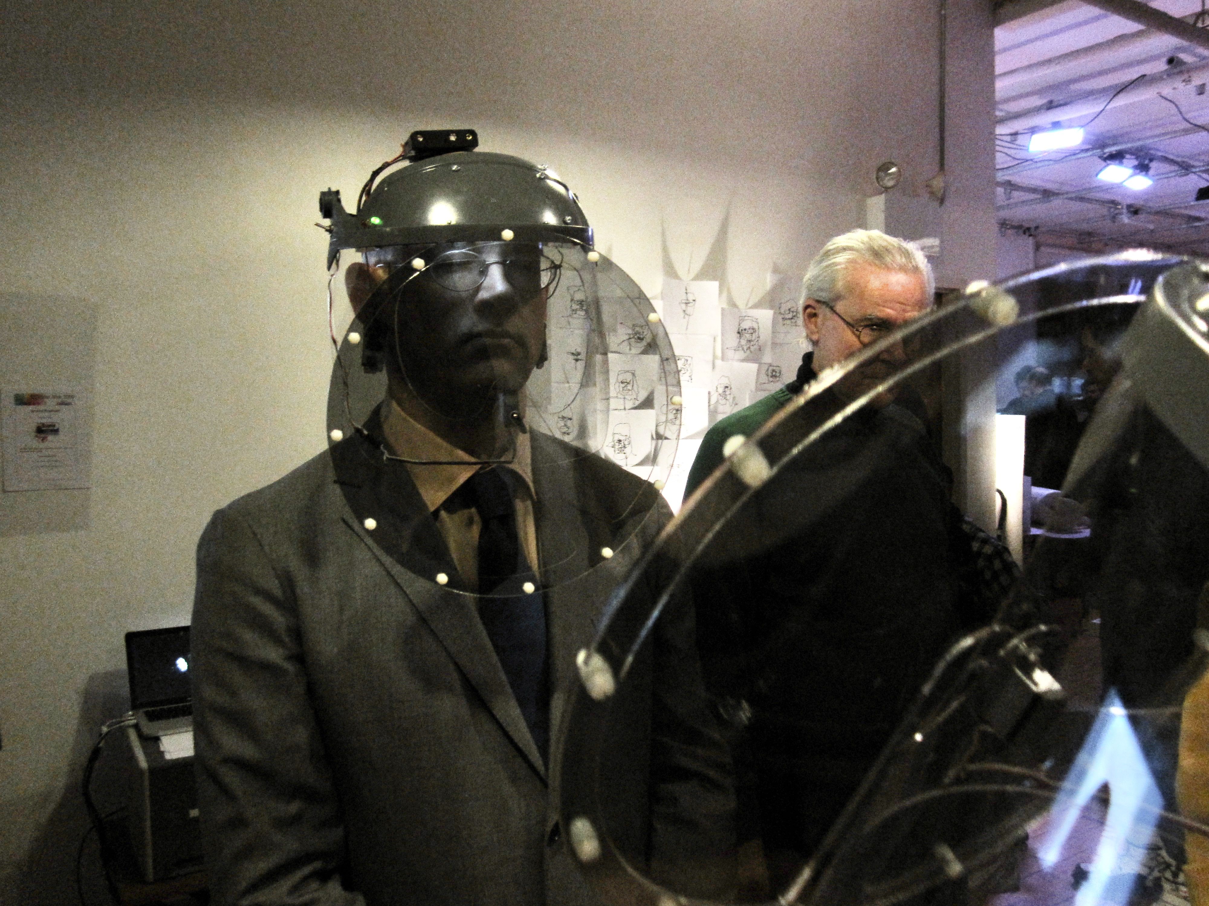 Clay Shirky tries out the Mental Block headset