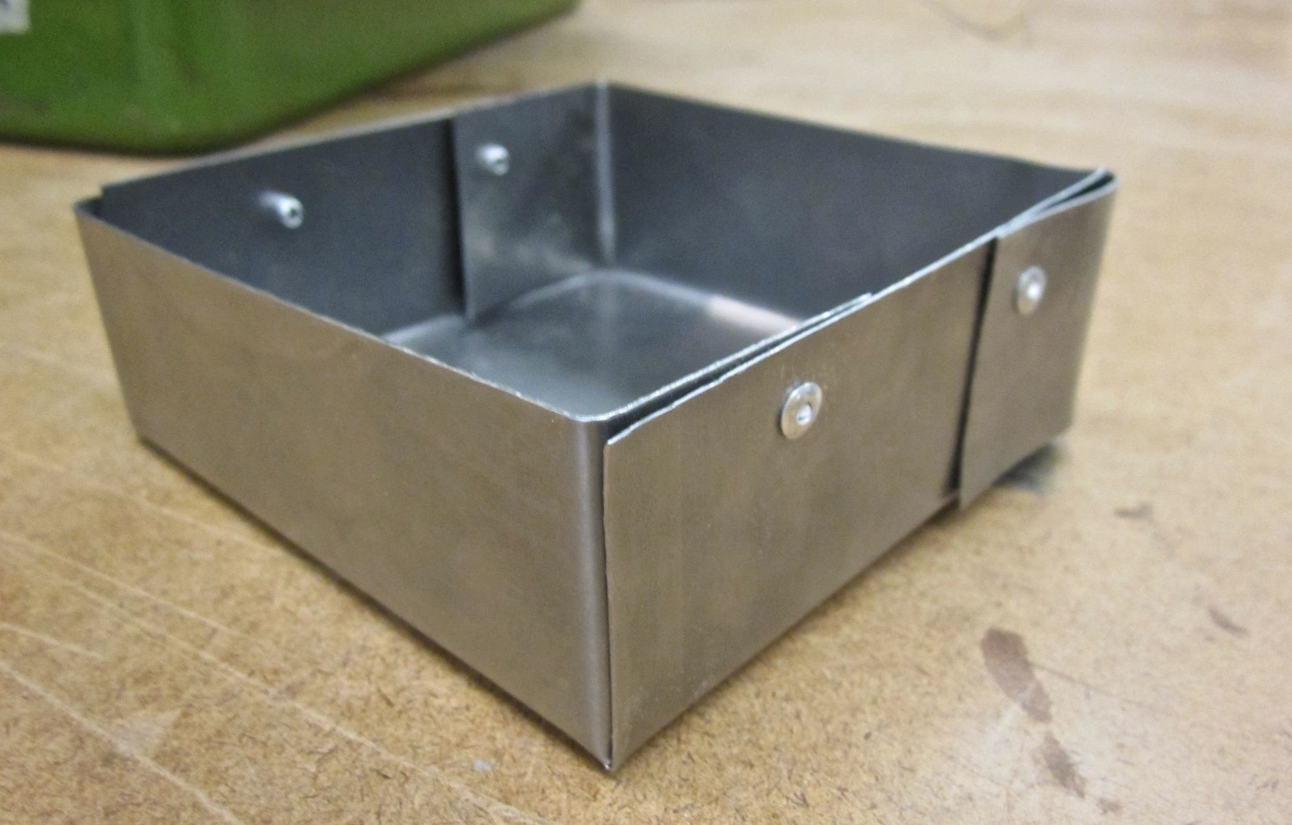 finished metal box