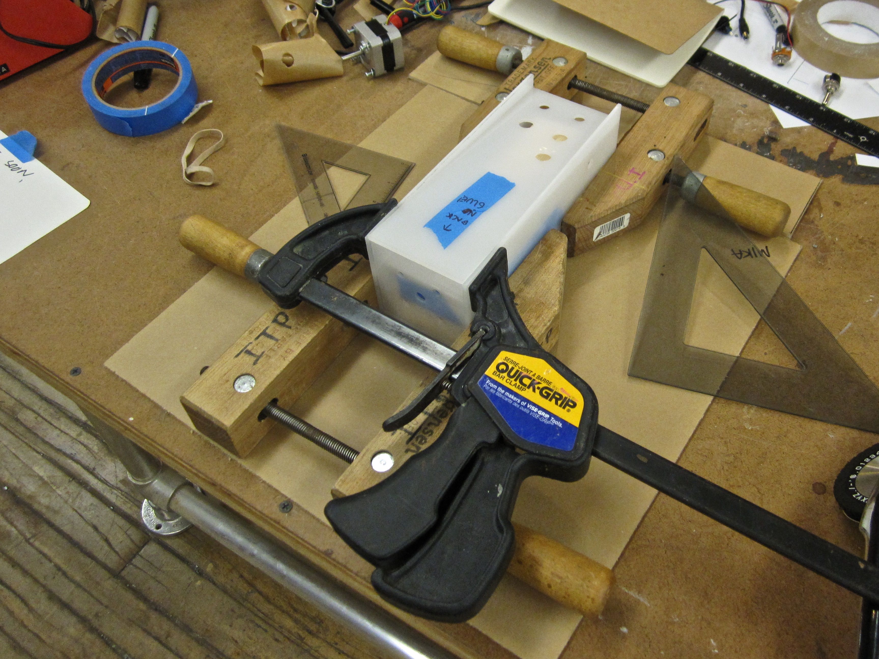 Clamping and gluing