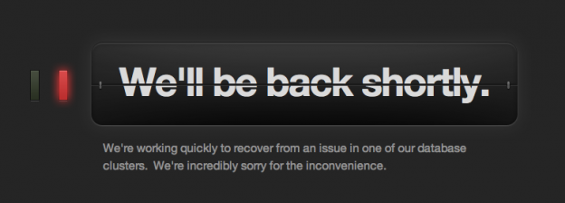 Tumblr outage screenshot
