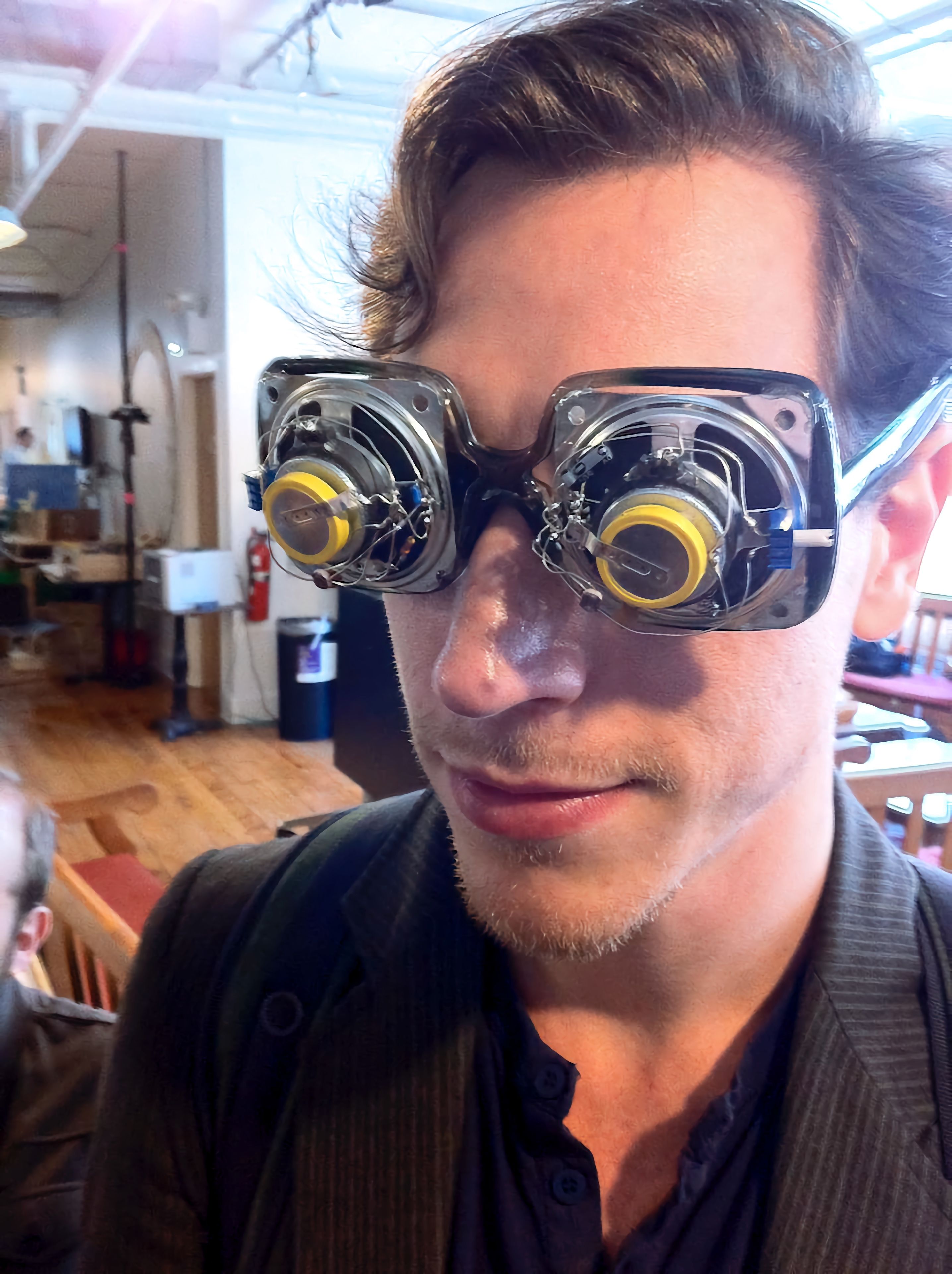Arturo Vidich wearing synesthectacles