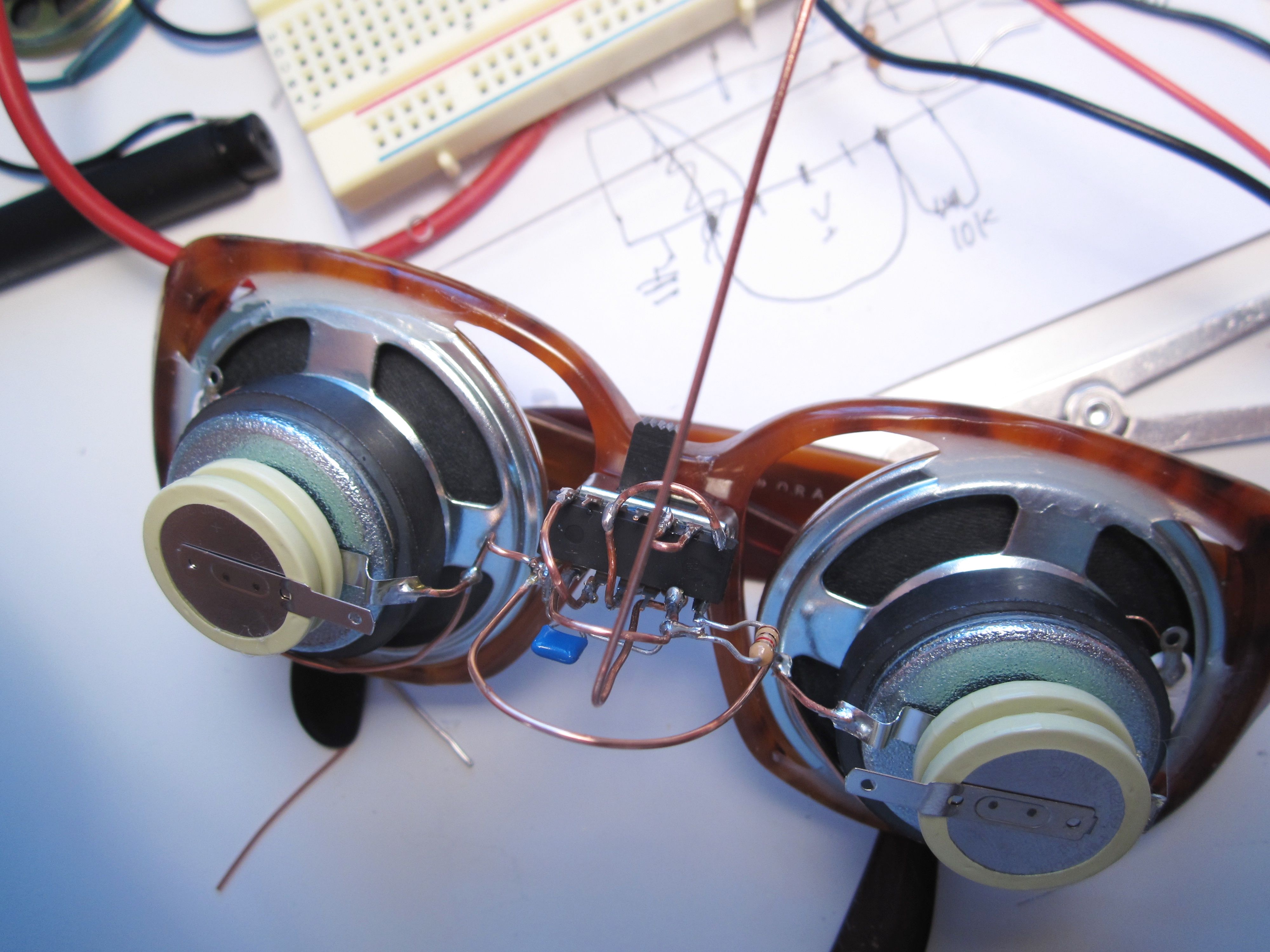 Synesthectacles under construction