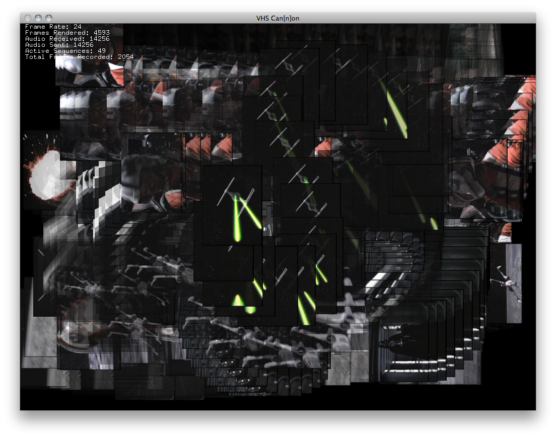 Screenshot of VHS Can(n)on software