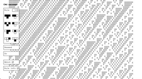 Wolfram Cellular Automata Rule 169 rendered as ASCII art