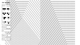 Wolfram Cellular Automata Rule 153 rendered as ASCII art