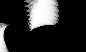 White triangles on a black background
