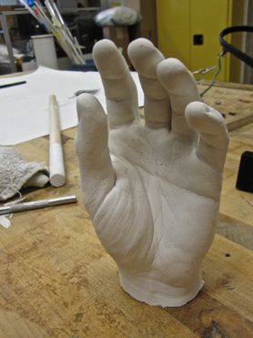 The finished cast