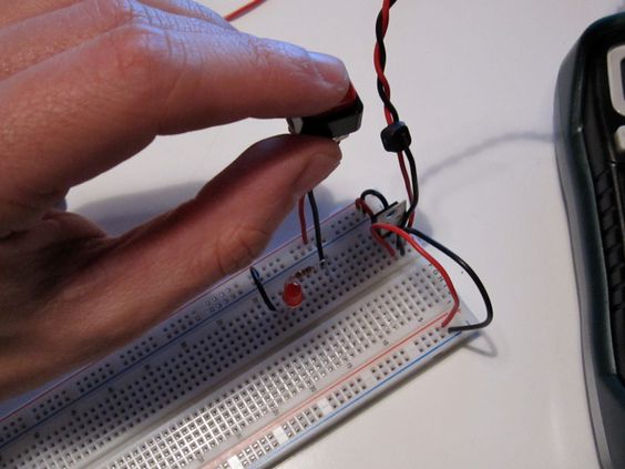 Testing a switch attached to a breadboard