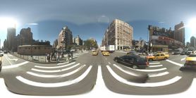 Street View panorama from a point on the M5 bus route with taxis