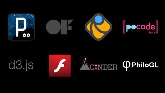 Grid of framework logos